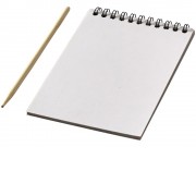 Цветной набор Scratch: блокнот, деревянная ручка