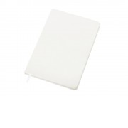Бизнес-блокнот C2 софт-тач, твердая обложка, 128 листов, белый