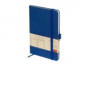 Блокнот А5 City на резинке, синий