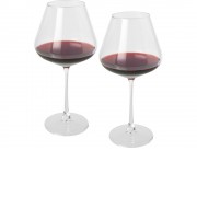 Rosso набор из 2 стеклянных бокалов для вина - Прозрачный