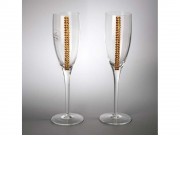 Бокалы для шампанского с кристаллами Swarovski Chinelli