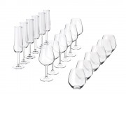 Подарочный набор бокалов для игристых и тихих вин Vivino, 18 шт.