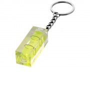 Брелок Leveler с уровнем, прозрачный желтый/серебристый