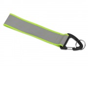Светоотражающий брелок Reflector, серебристый/зеленый