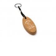 Брелок-поплавок YATE из натуральной пробки, черный