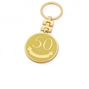 Брелок Юбилей - 50 лет, золотистый