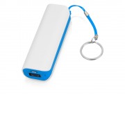 Портативное зарядное устройство (power bank) Basis, 2000 mAh, белый/светло-голубой