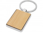 Прямоугольный брелок Neta из бамбука, дерево