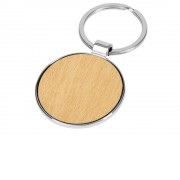 Брелок из бамбука круглой формы, Circle