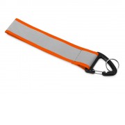 Светоотражающий брелок Reflector, серебристый/неоновый оранжевый