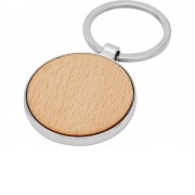Круглый брелок Moreno из бука, дерево