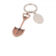 Брелок с шильдом, бронзовый