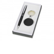 Подарочный набор Ампир, черный/серебристый