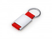 Брелок MINERAL, серебристый/красный