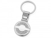 Брелок со стразами, серебристый