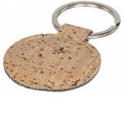 Круглый брелок под пробку, натуральный