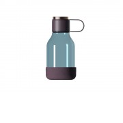 Бутылка для воды 2-в-1 Dog Bowl Bottle со съемной миской для питомцев, 1500 мл, бургунди