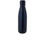 Бутылка Cove из переработанной нержавеющей стали, с вакуумной изоляцией, 500мл - Темно - синий
