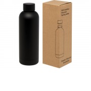 Spring медная бутылка с вакуумной изоляцией, сертифицированная согласно RCS, 500 мл - сплошной черный