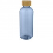 Ziggs спортивная бутылка из переработанного пластика объемом 650 мл, синий прозрачный