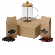 Подарочный набор с чаем и френч-прессом Чайная композиция