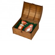 Подарочный набор: чайная пара, крем-мёд с ягодами годжи