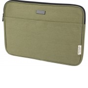 Чехол для 14-дюймового ноутбука Joey объемом 2 л из брезента, переработанного по стандарту GRS, оливковый