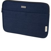Чехол для 14-дюймового ноутбука Joey объемом 2 л из брезента, переработанного по стандарту GRS, темно-синий