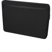 Чехол Rise для ноутбука с диагональю экрана 15,6 дюйма, изготовленный из переработанных материалов согласно стандарту GRS - сплошной черный