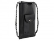Сумка-чехол для мобильного телефона BUGATTI Almata, чёрная, полиуретан, 11x2x18 см