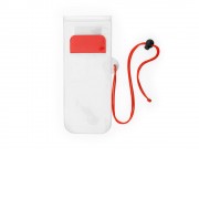 Водонепроницаемый чехол EIDER из ПВХ, прозрачный/красный