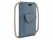 Сумка-чехол для мобильного телефона BUGATTI Almata, голубая, полиуретан, 11x2x18 см