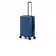Чемодан TORBER Caspian, тёмно-синий, ABS-пластик, 43 х 26 х 68 см, 64 л