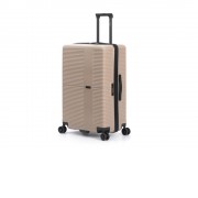 Чемодан TORBER Elton, песочный, ABS-пластик, 47 х 32 х 78 см, 96 л