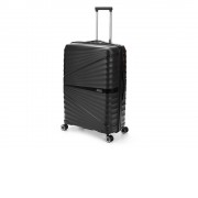 Чемодан TORBER Nevo, чёрный, полипропилен, 49 х 28 х 76 см, 95 л