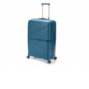 Чемодан TORBER Nevo, синий, полипропилен, 49 х 28 х 76 см, 95 л