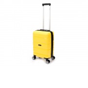 Чемодан TORBER В Отпуск, жёлтый, полипропилен, 33 х 22 х 53 см, 35 л
