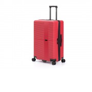 Чемодан TORBER Elton, красный, ABS-пластик, 47 х 32 х 78 см, 96 л
