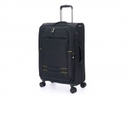 Чемодан TORBER Brosno, чёрный, нейлон 600D, 43,5 х 19 х 68 см, 56 л