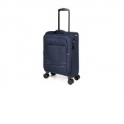 Чемодан TORBER Brosno, синий, нейлон 600D, 36,5 х 20 х 54 см, 32 л