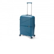 Чемодан TORBER Nevo, синий, полипропилен, 45 х 26 х 66 см, 66 л