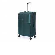 Чемодан TORBER Seyd, тёмно-зелёный, нейлон 600D, 48 х 22 х 78 см, 85 л
