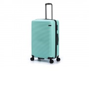Чемодан TORBER Caspian, светло-зелёный, ABS-пластик, 49 х 29 х 78 см, 96 л