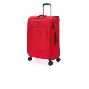 Чемодан TORBER Brosno, красный, нейлон 600D, 43,5 х 19 х 68 см, 56 л