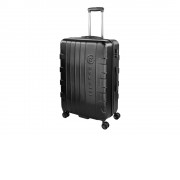 Чемодан BUGATTI Galatea, чёрный, поликарбонат / АБС-пластик, 53х30,5х77 см, 96 л