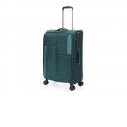 Чемодан TORBER Seyd, тёмно-зелёный, нейлон 600D, 43,5 х 19 х 68 см, 56 л