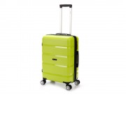 Чемодан TORBER В Отпуск, салатовый, полипропилен, 40,5 х 25 х 62,5 см, 55 л