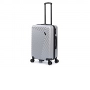 Чемодан TORBER Lama, серебристый, ABS-пластик, 43 х 25,5 х 67 см, 62 л