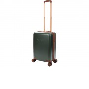 Чемодан BUGATTI Amelia, зеленый, поликарбонат / АБС-пластик, 32х22х53 см, 30 л