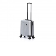 Чемодан TORBER Lama, серебристый, ABS-пластик, 38 х 21 х 55 см, 37 л